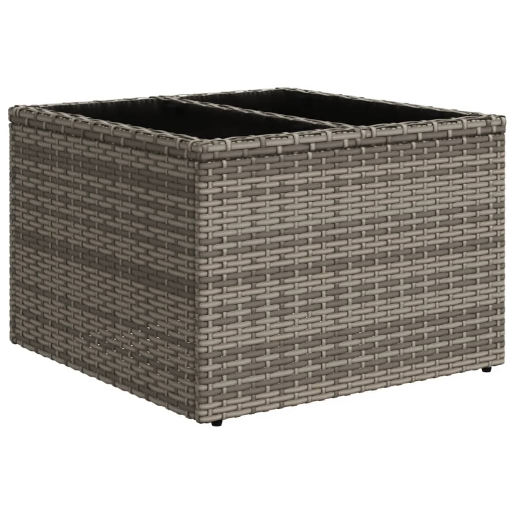 Set Divano da Giardino 9 pz con Cuscini Grigio in Polyrattan - homemem39