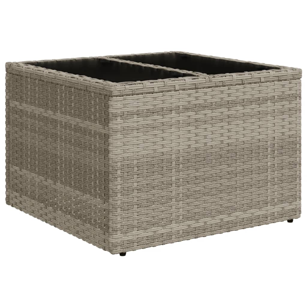 Set Divani da Giardino 11 pz con Cuscini in Polyrattan Grigio - homemem39