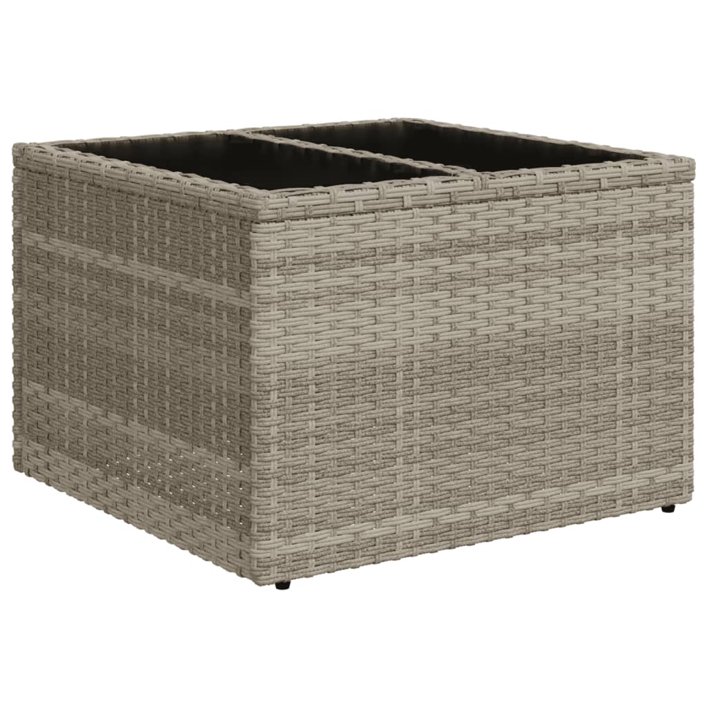Set Divani da Giardino 11 pz con Cuscini Grigio in Polyrattan | homemem39