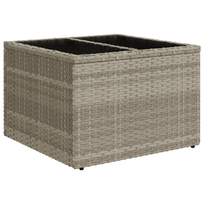 Set Divano da Giardino 4pz con Cuscini Grigio Chiaro Polyrattan - homemem39