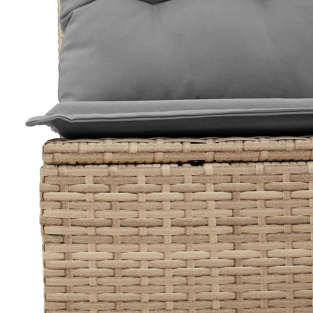 Set Divani da Giardino 7pz con Cuscini Grigio Chiaro Polyrattan | homemem39