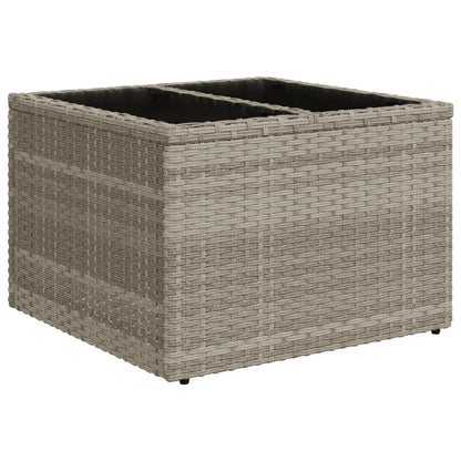 Set Divano Giardino 10 pz con Cuscini Grigio Chiaro Polyrattan | homemem39