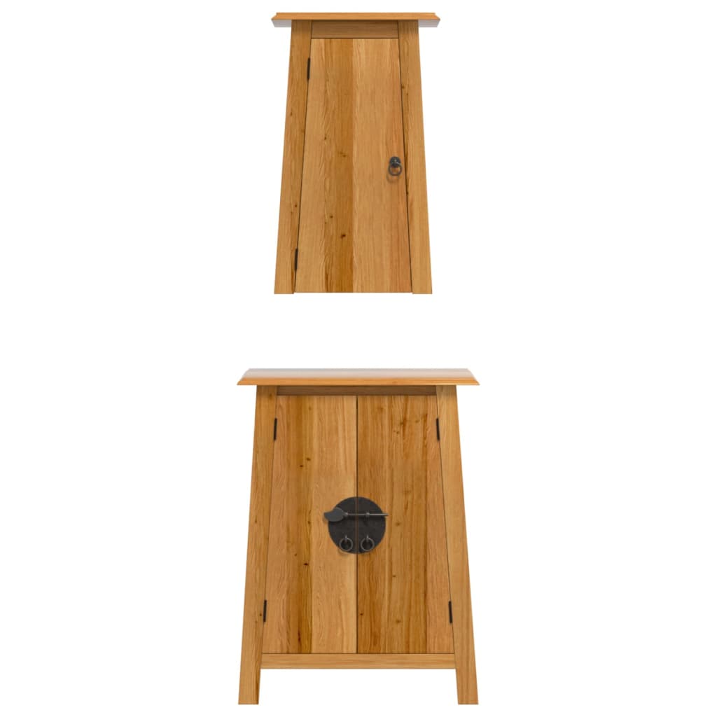 Set Mobili da Bagno 2 pz in Legno Massello di Pino | homemem39