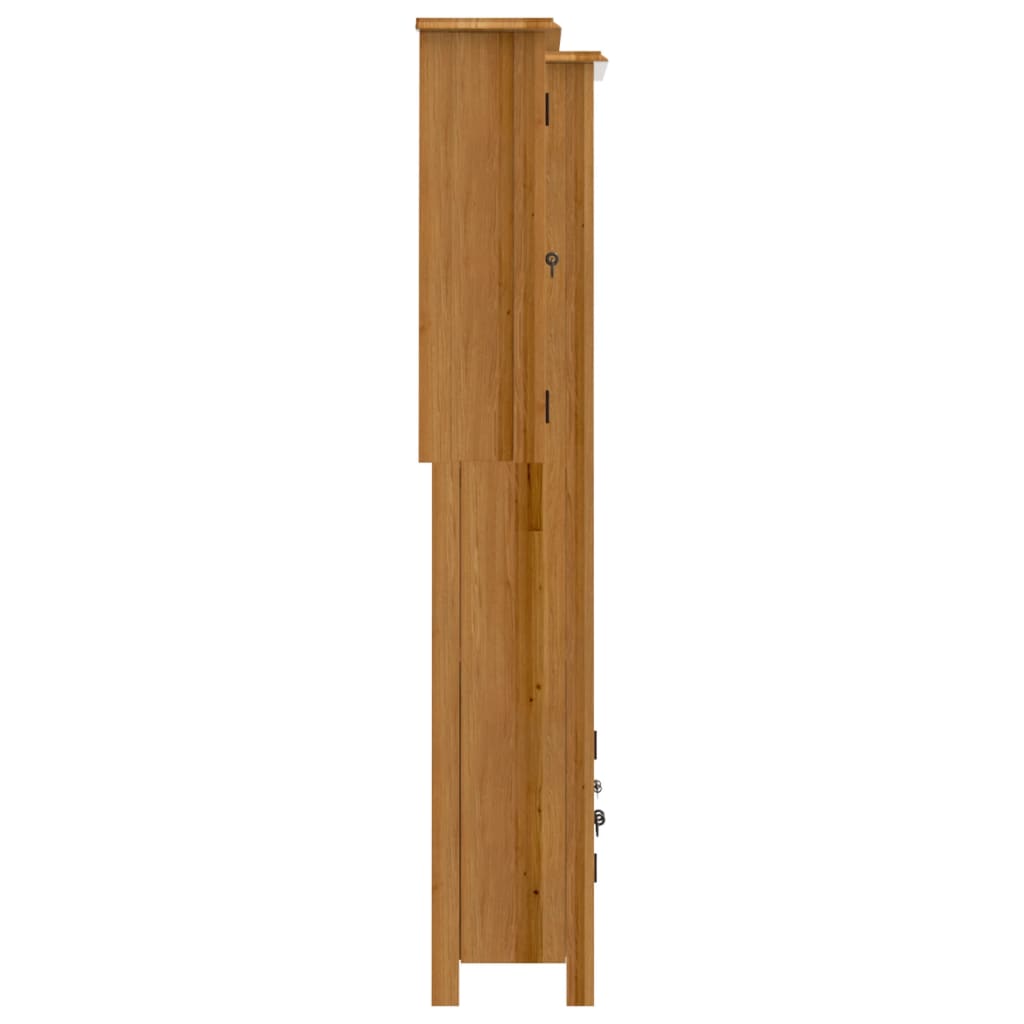 Set Mobili da Bagno 2 pz in Legno Massello di Pino | homemem39