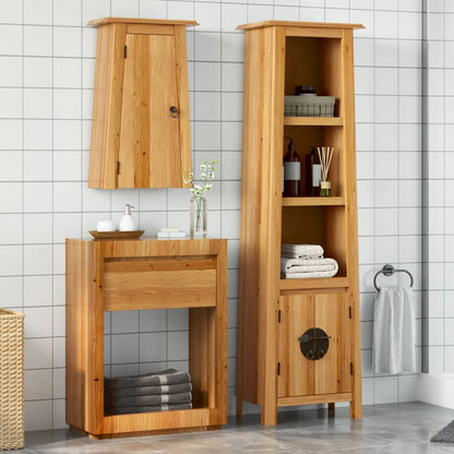 Set Mobili da Bagno 2 pz in Legno Massello di Pino | homemem39