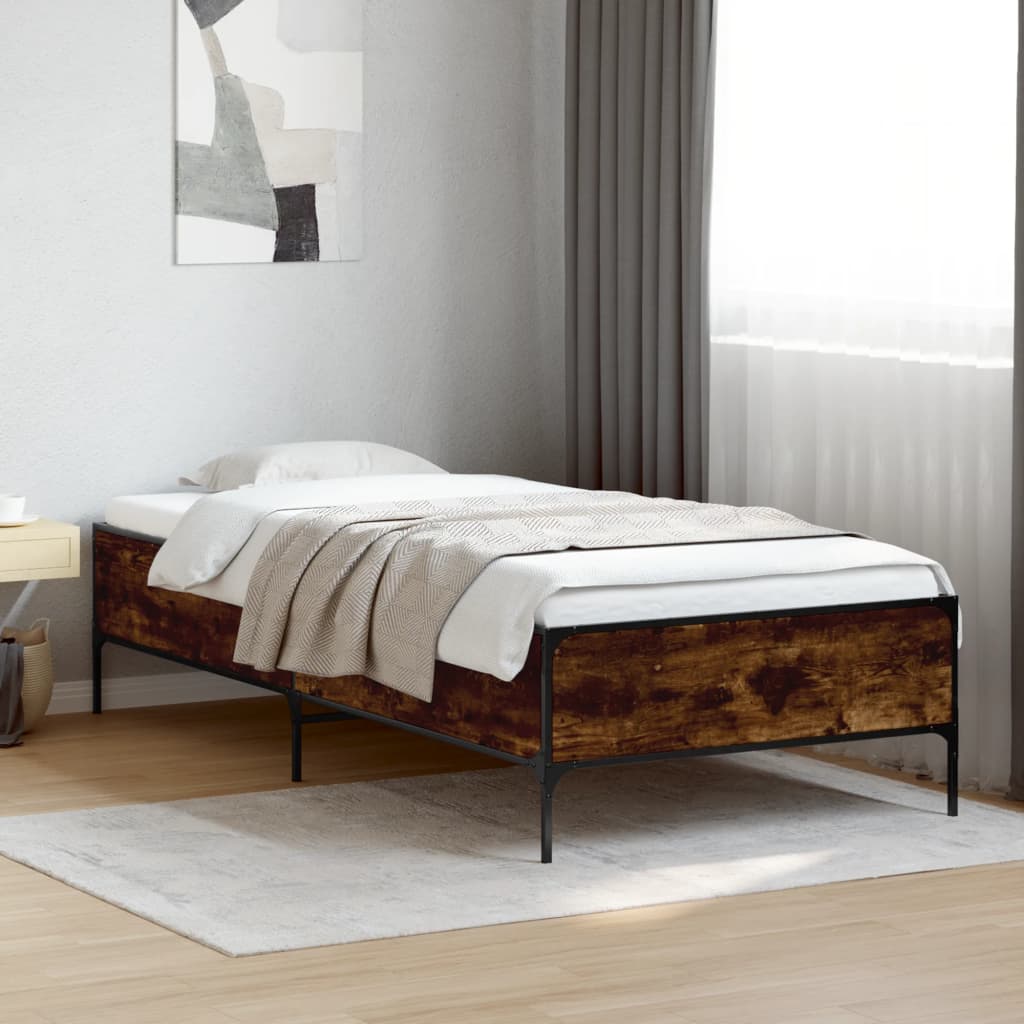 Giroletto Rovere Fumo 100x200 cm in Legno Multistrato e Metallo | homemem39