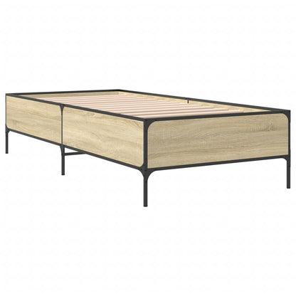 Giroletto Rovere Sonoma 90x200 cm Legno Multistrato e Metallo | homemem39