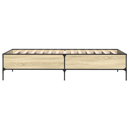 Giroletto Rovere Sonoma 90x190cm in Legno Multistrato e Metallo | homemem39