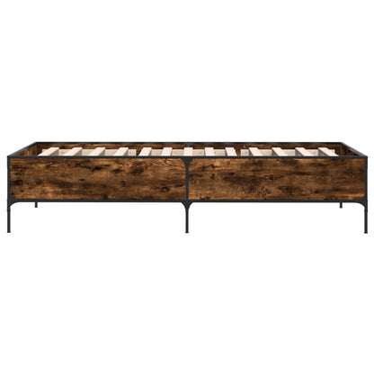 Giroletto Rovere Fumo 90x190 cm in Legno Multistrato e Metallo | homemem39