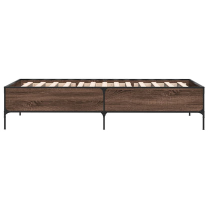 Giroletto Rovere Marrone 75x190 cm Legno Multistrato e Metallo | homemem39