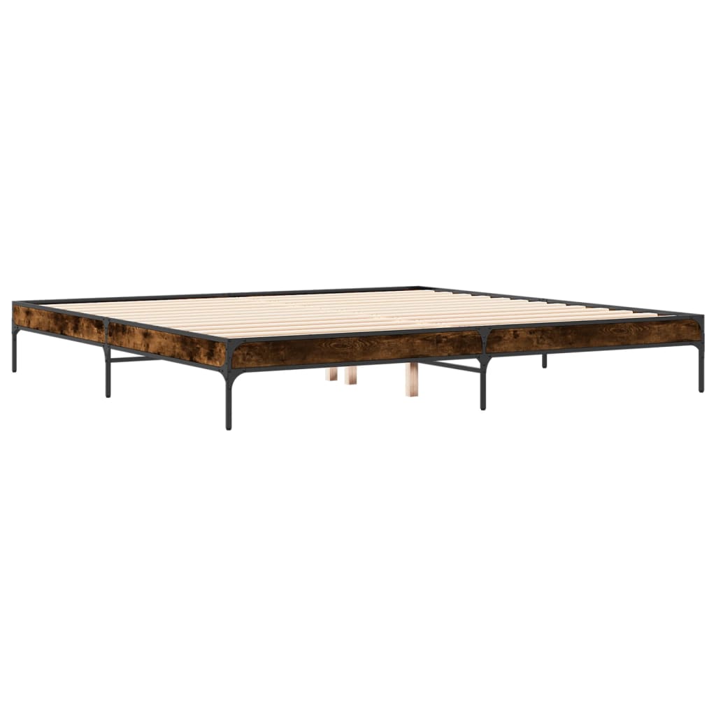 Giroletto Rovere Fumo 200x200 cm in Legno Multistrato e Metallo | homemem39