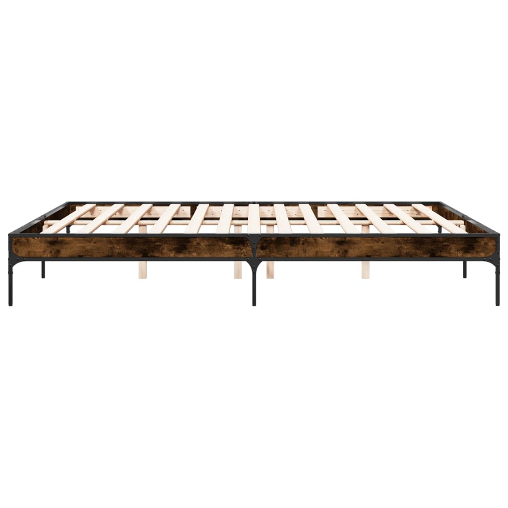 Giroletto Rovere Fumo 200x200 cm in Legno Multistrato e Metallo | homemem39