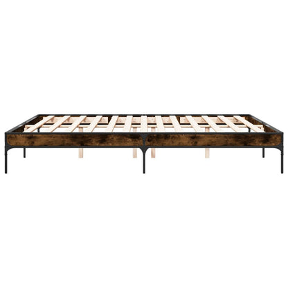 Giroletto Rovere Fumo 200x200 cm in Legno Multistrato e Metallo | homemem39