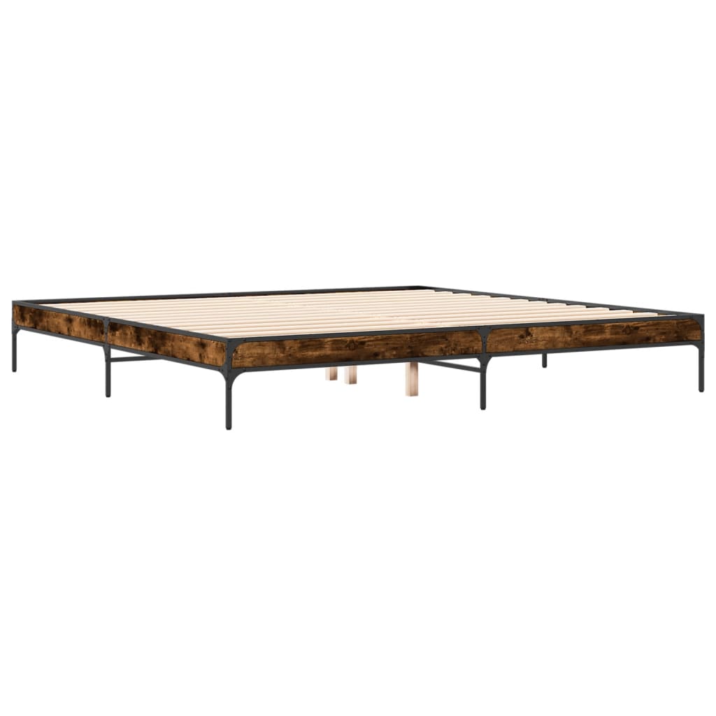 Giroletto Rovere Fumo 200x200 cm in Legno Multistrato e Metallo | homemem39