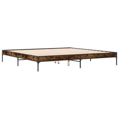 Giroletto Rovere Fumo 200x200 cm in Legno Multistrato e Metallo | homemem39