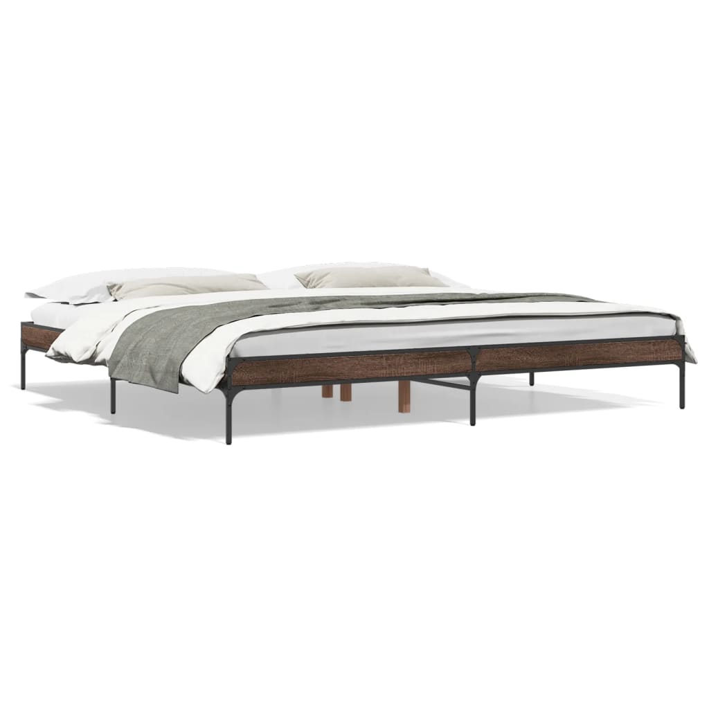 Giroletto Rovere Marrone 200x200cm in Legno Multistrato Metallo | homemem39