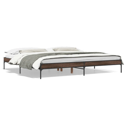 Giroletto Rovere Marrone 200x200cm in Legno Multistrato Metallo | homemem39