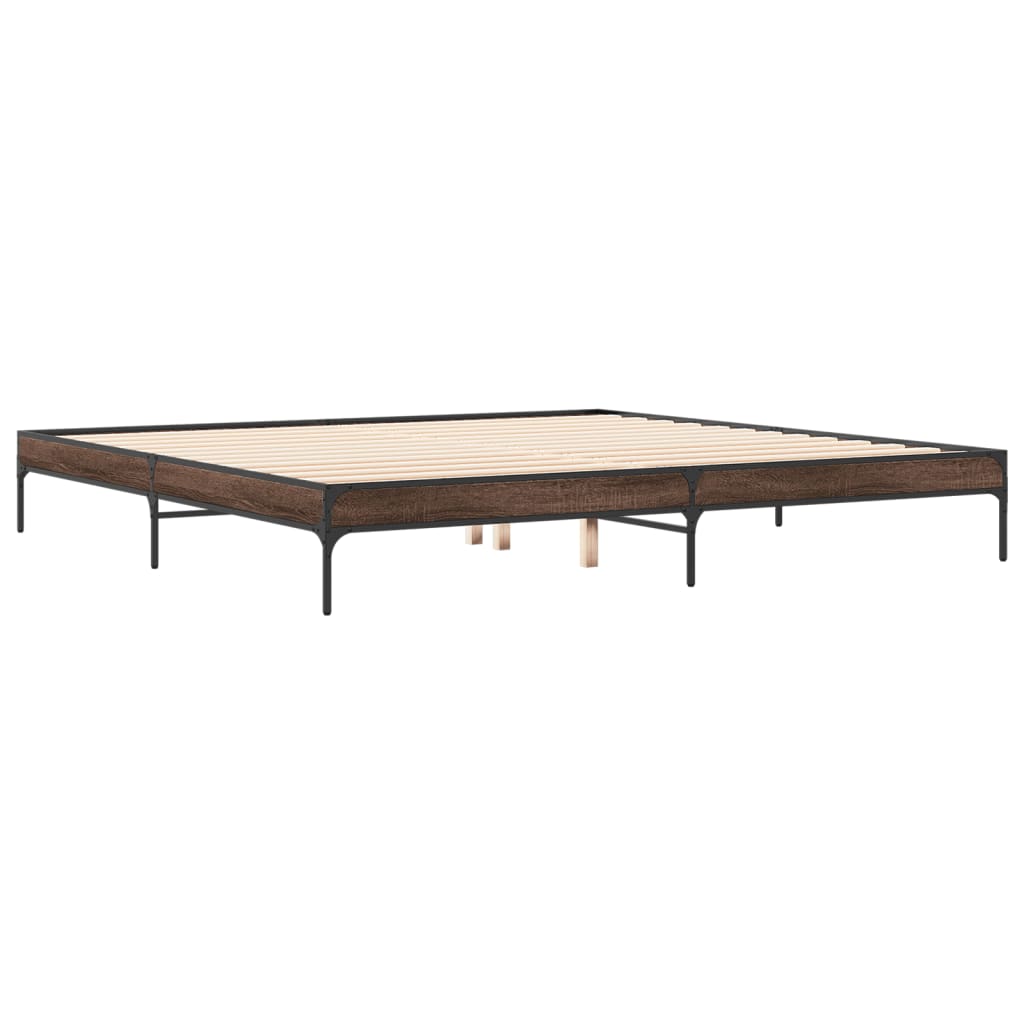Giroletto Rovere Marrone 200x200cm in Legno Multistrato Metallo | homemem39