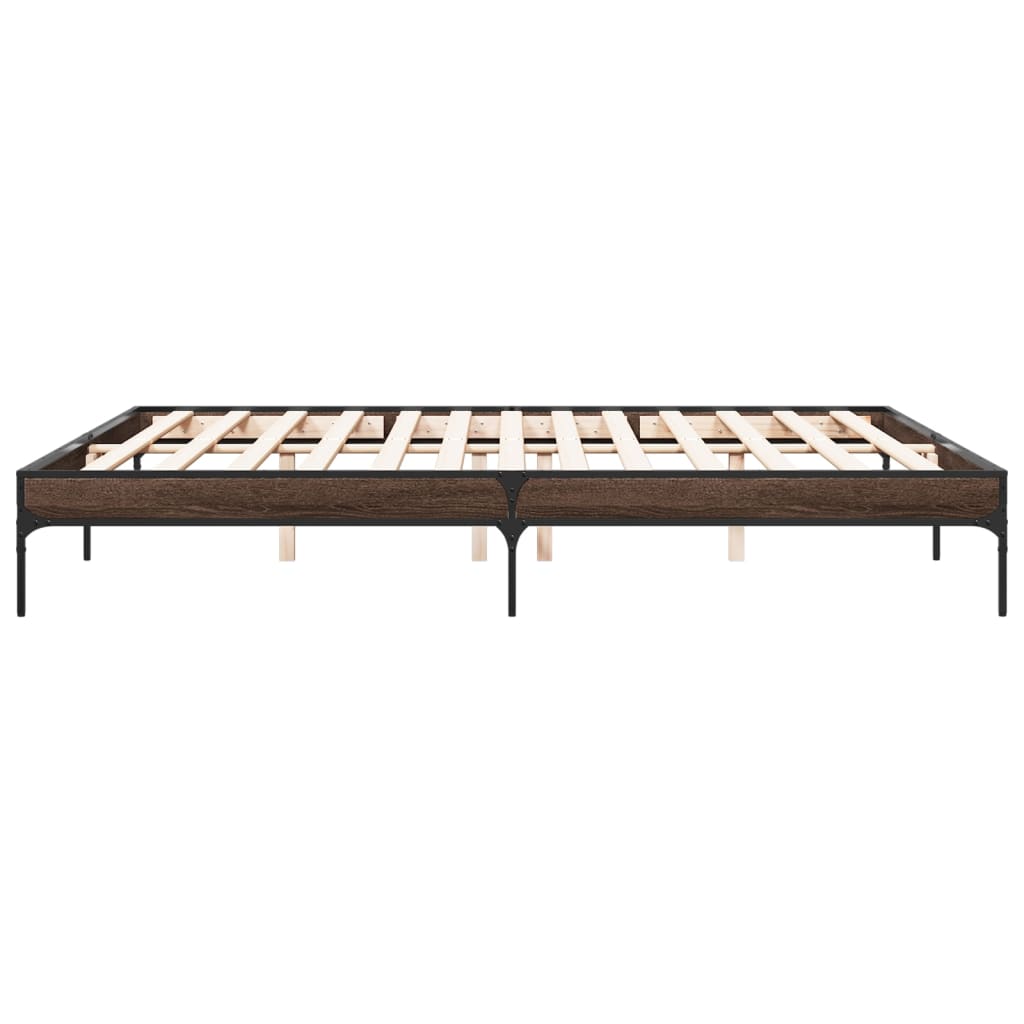 Giroletto Rovere Marrone 200x200cm in Legno Multistrato Metallo | homemem39