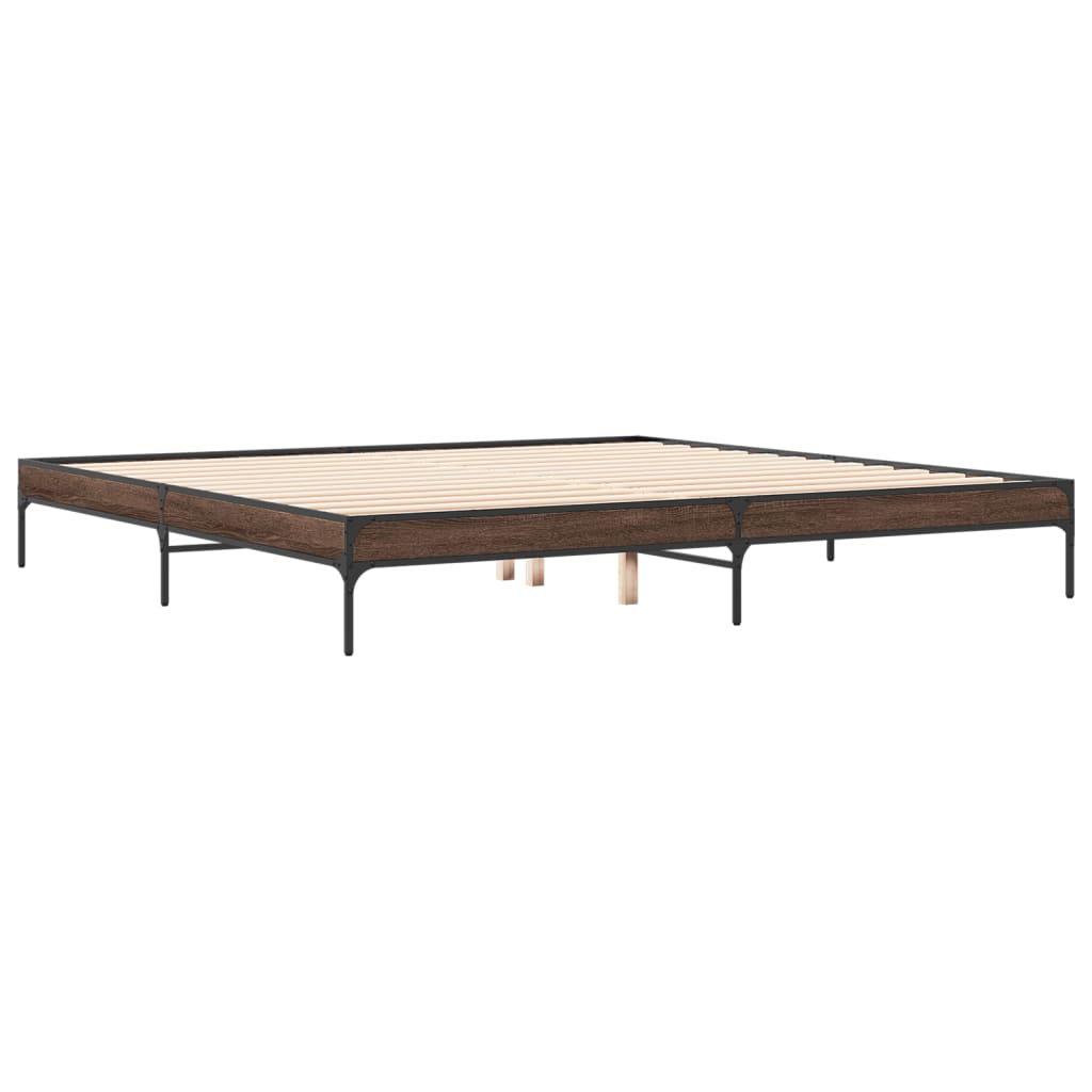 Giroletto Rovere Marrone 200x200cm in Legno Multistrato Metallo | homemem39