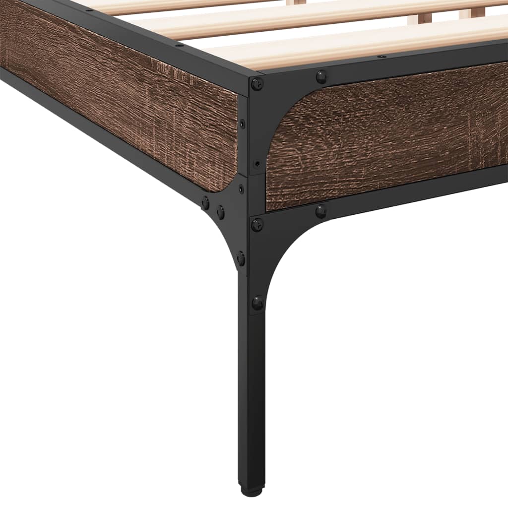 Giroletto Rovere Marrone 200x200cm in Legno Multistrato Metallo | homemem39