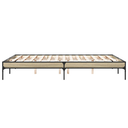 Giroletto Rovere Sonoma 150x200 cm in Legno Multistrato Metallo | homemem39