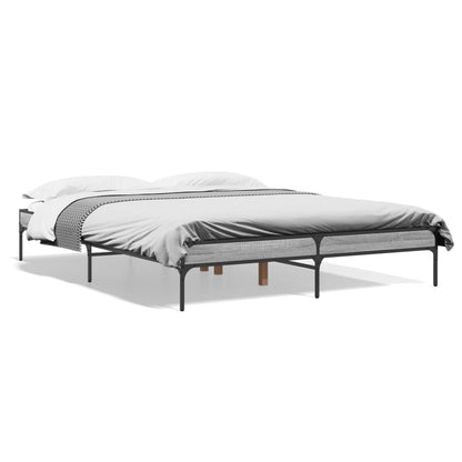 Giroletto Grigio Sonoma 150x200 cm in Legno Multistrato Metallo | homemem39