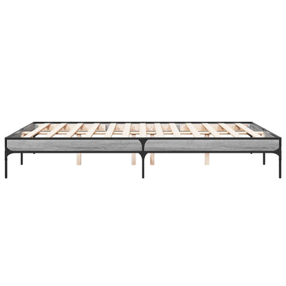 Giroletto Grigio Sonoma 150x200 cm in Legno Multistrato Metallo | homemem39