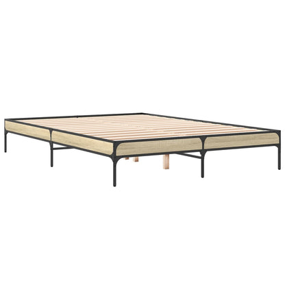 Giroletto Rovere Sonoma 140x200 cm in Legno Multistrato Metallo | homemem39