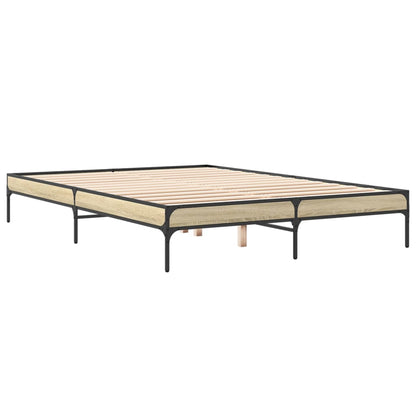 Giroletto Rovere Sonoma 140x200 cm in Legno Multistrato Metallo | homemem39