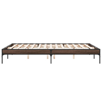 Giroletto Rovere Marrone 140x200cm in Legno Multistrato Metallo | homemem39