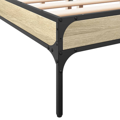 Giroletto Rovere Sonoma 120x200 cm in Legno Multistrato Metallo | homemem39