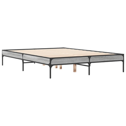 Giroletto Grigio Sonoma 120x200 cm in Legno Multistrato Metallo | homemem39