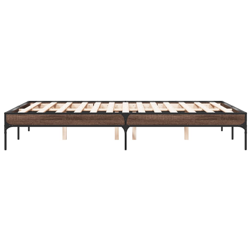 Giroletto Rovere Marrone 120x200cm in Legno Multistrato Metallo | homemem39