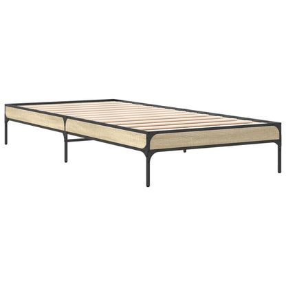 Giroletto Rovere Sonoma 100x200 cm Legno Multistrato e Metallo | homemem39