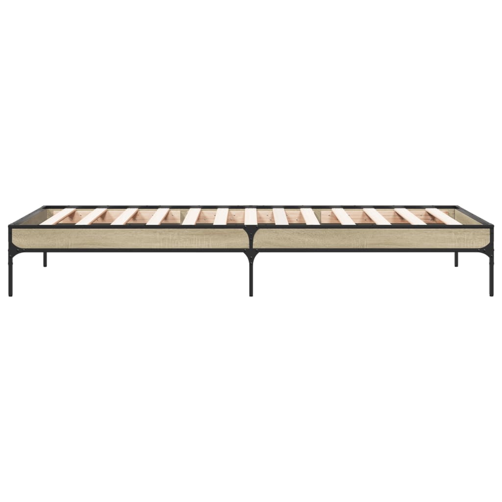 Giroletto Rovere Sonoma 100x200 cm Legno Multistrato e Metallo
