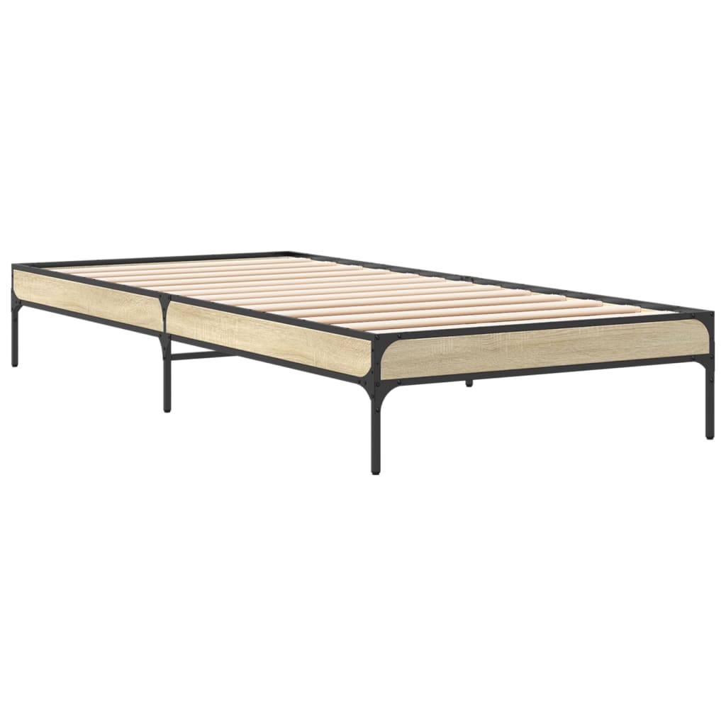 Giroletto Rovere Sonoma 100x200 cm Legno Multistrato e Metallo | homemem39