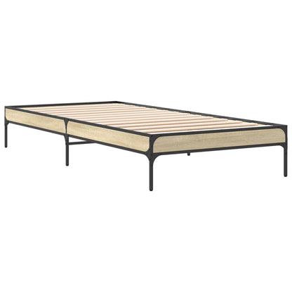Giroletto Rovere Sonoma 100x200 cm Legno Multistrato e Metallo | homemem39