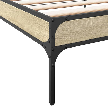 Giroletto Rovere Sonoma 100x200 cm Legno Multistrato e Metallo | homemem39