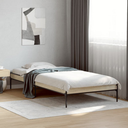 Giroletto Rovere Sonoma 100x200 cm Legno Multistrato e Metallo | homemem39
