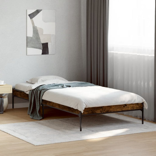 Giroletto Rovere Fumo 100x200 cm in Legno Multistrato e Metallo | homemem39