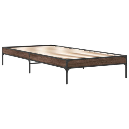 Giroletto Rovere Marrone 100x200 cm Legno Multistrato e Metallo | homemem39