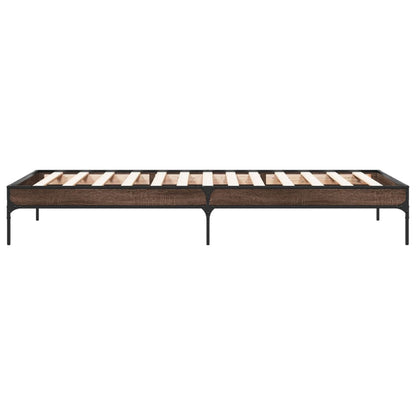 Giroletto Rovere Marrone 100x200 cm Legno Multistrato e Metallo | homemem39