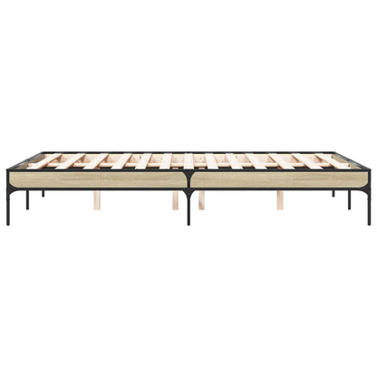 Giroletto Rovere Sonoma 140x190 cm in Legno Multistrato Metallo | homemem39