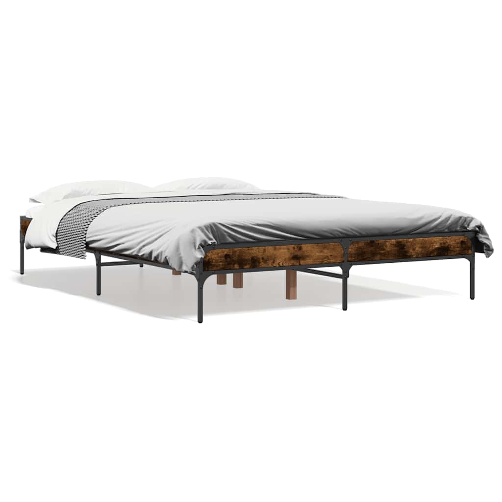 Giroletto Rovere Fumo 135x190 cm in Legno Multistrato Metallo | homemem39