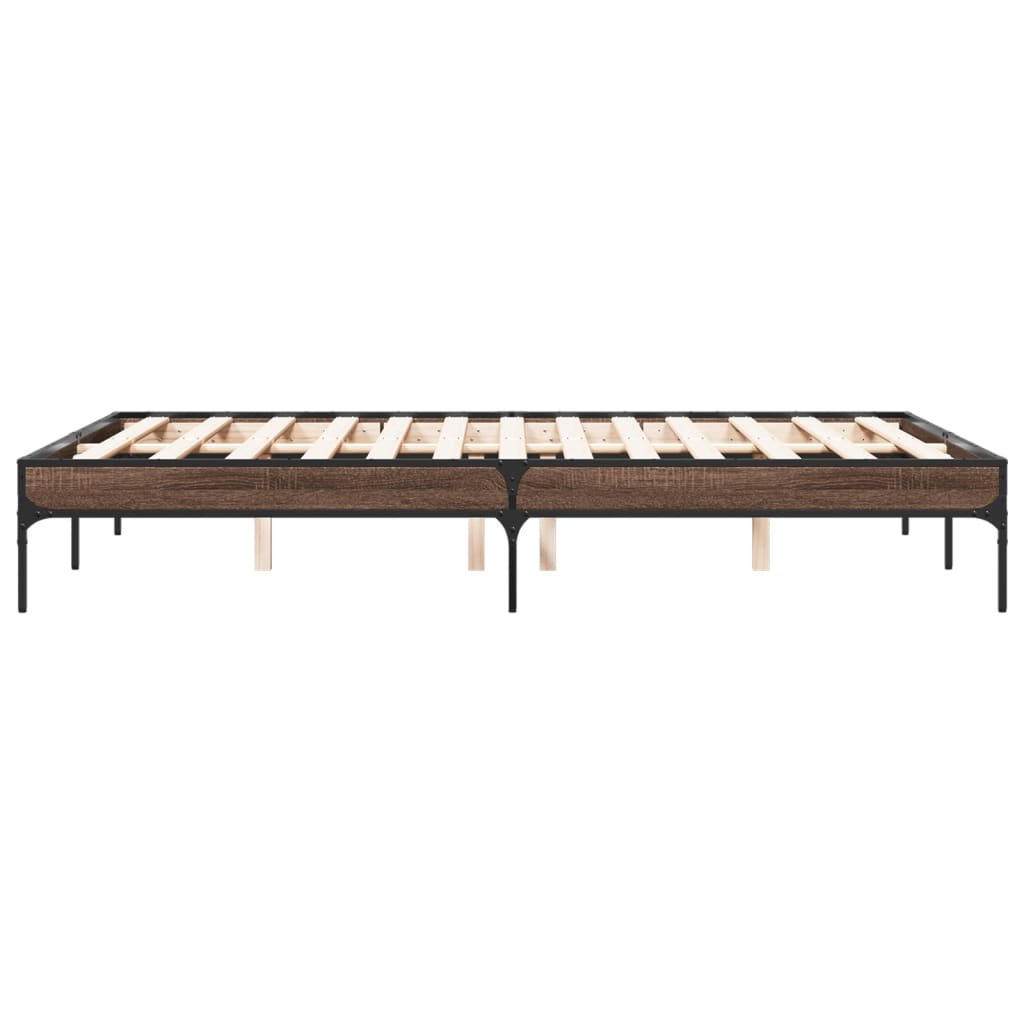 Giroletto Rovere Marrone 135x190cm in Legno Multistrato Metallo | homemem39