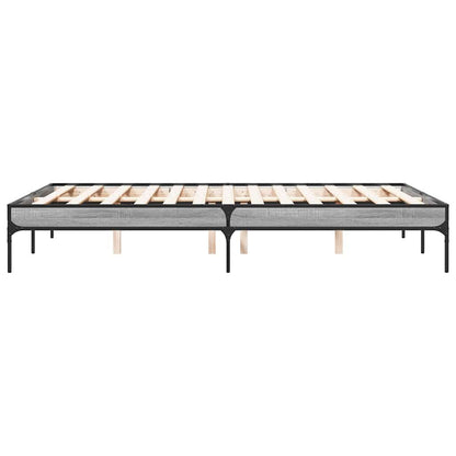Giroletto Grigio Sonoma 120x190 cm in Legno Multistrato Metallo | homemem39