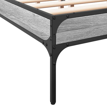 Giroletto Grigio Sonoma 120x190 cm in Legno Multistrato Metallo | homemem39