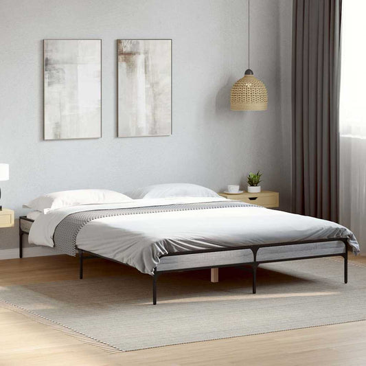 Giroletto Grigio Sonoma 120x190 cm in Legno Multistrato Metallo | homemem39