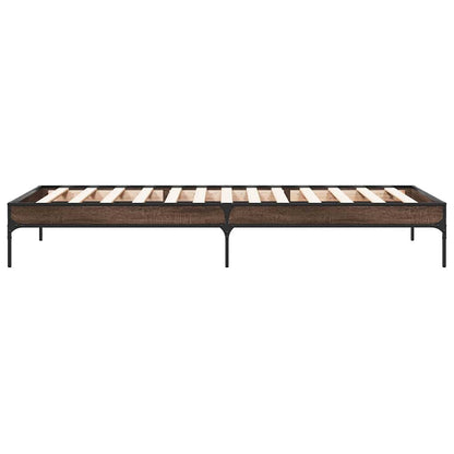 Giroletto Rovere Marrone 75x190 cm Legno Multistrato e Metallo | homemem39